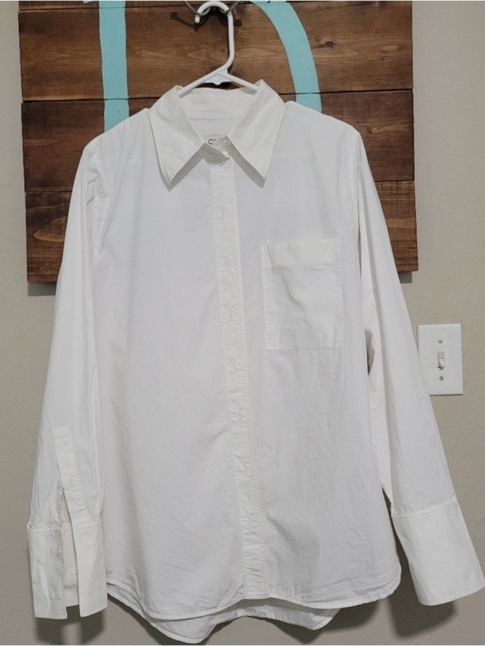 COS Classic White Button-Up Shirt - Picture 2 of 6